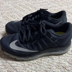 Women’s Nike Air Max 2016 Black with Silver Swoosh